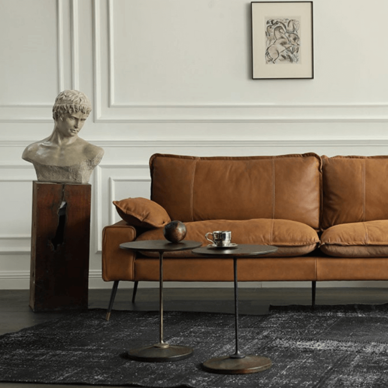 โต๊ะข้าง DEEPWOOD รุ่น ROCHE สีทอง/สีไม้